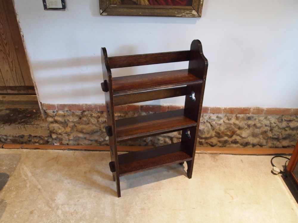 Bookcase Arts and Crafts Oak c1900 View III