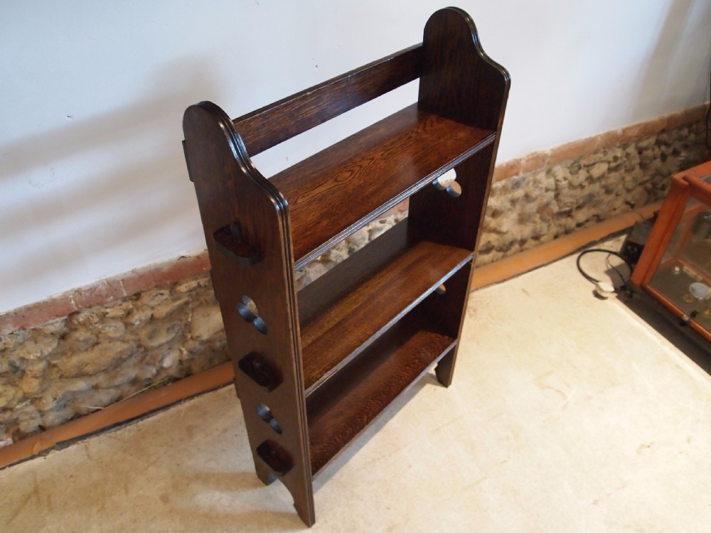Bookcase Arts and Crafts Oak c1900 View VI