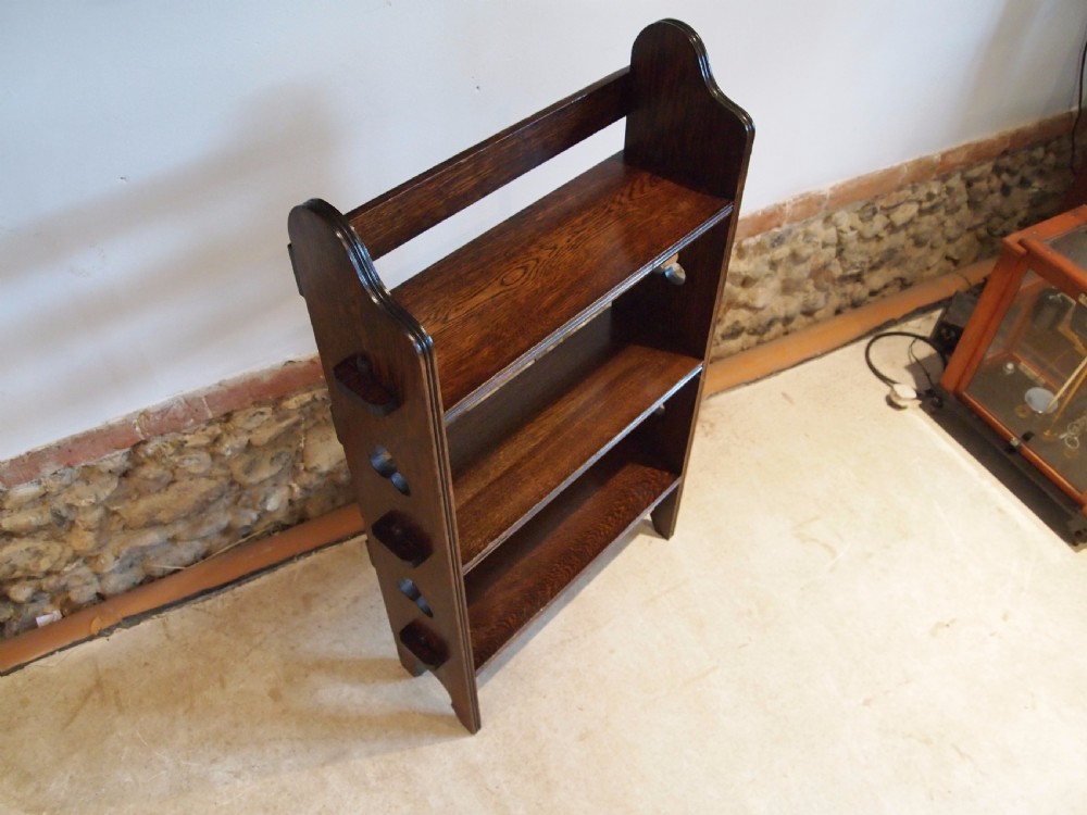 Bookcase Arts and Crafts Oak c1900 View VII