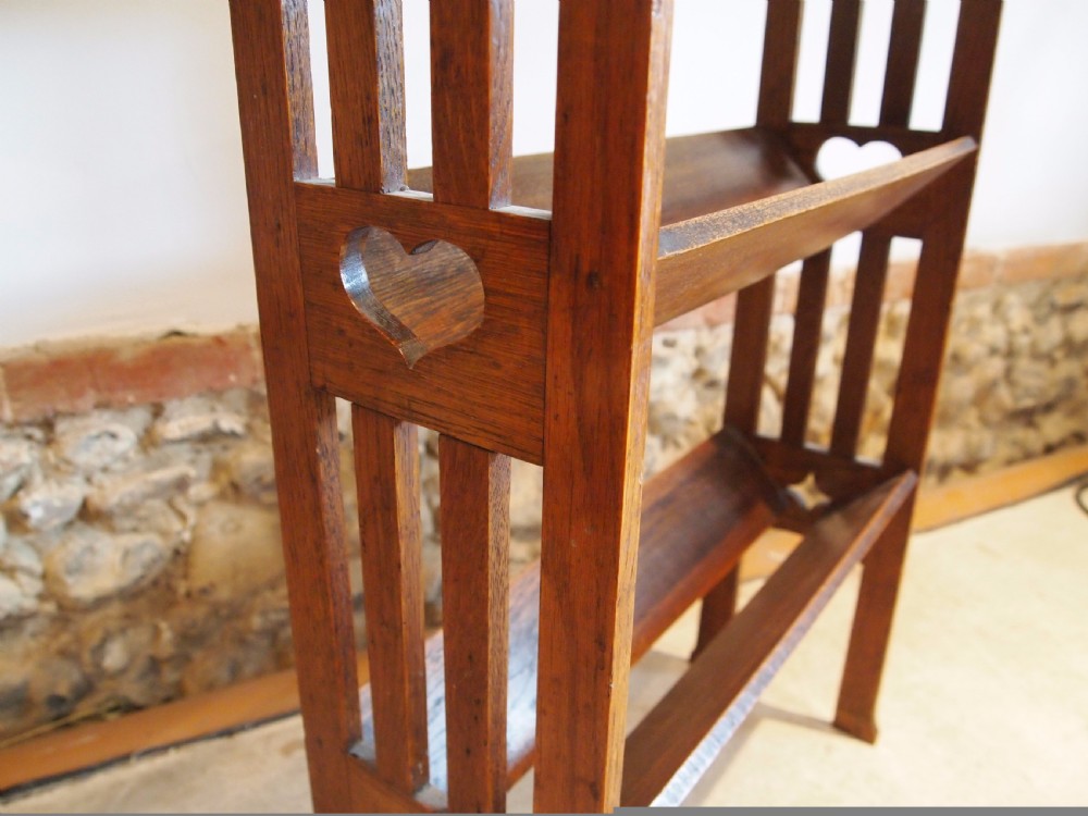 Bookcase Arts and Crafts Oak c1900 View II