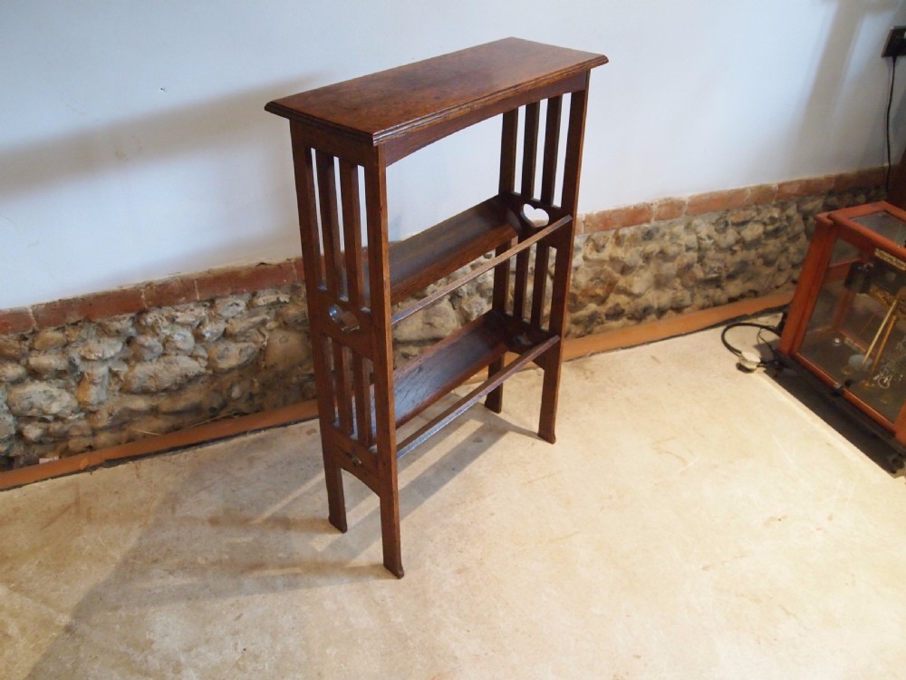 Bookcase Arts and Crafts Oak c1900 View IV