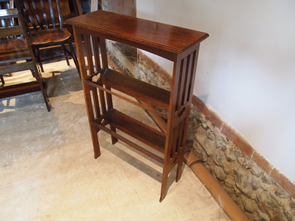 Bookcase Arts and Crafts Oak c1900 View VI