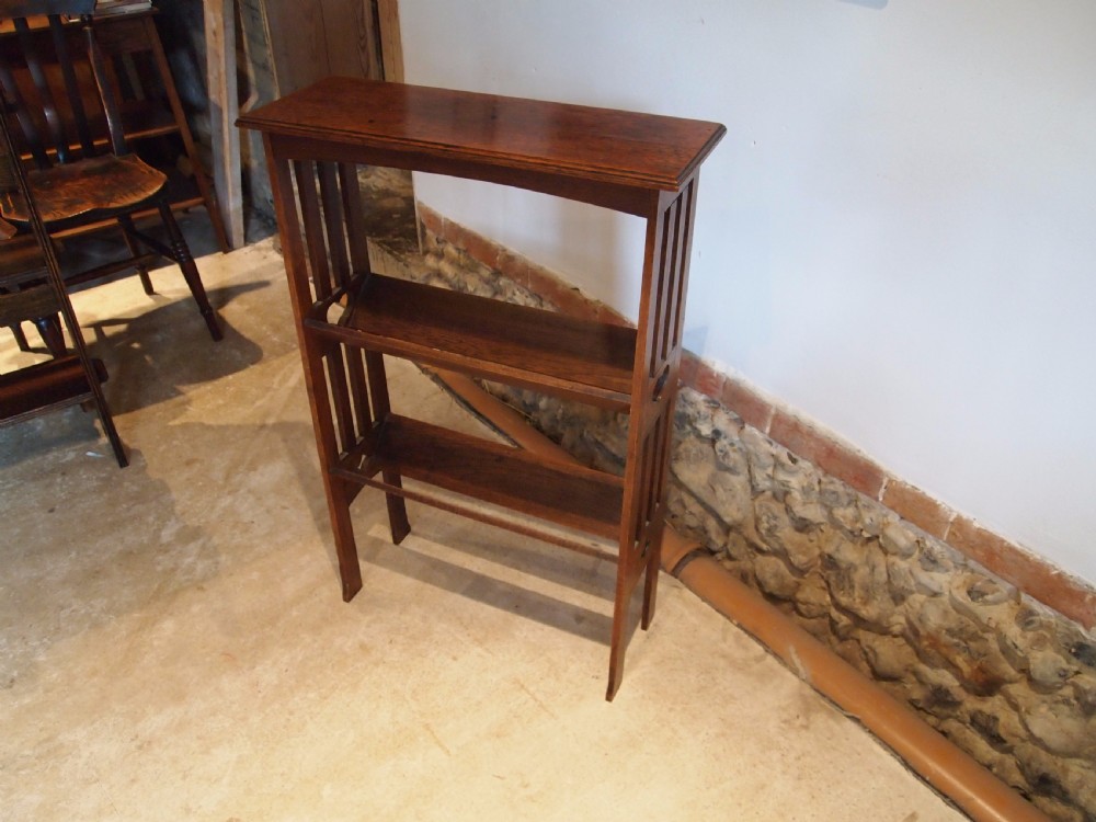 Bookcase Arts and Crafts Oak c1900 View VII