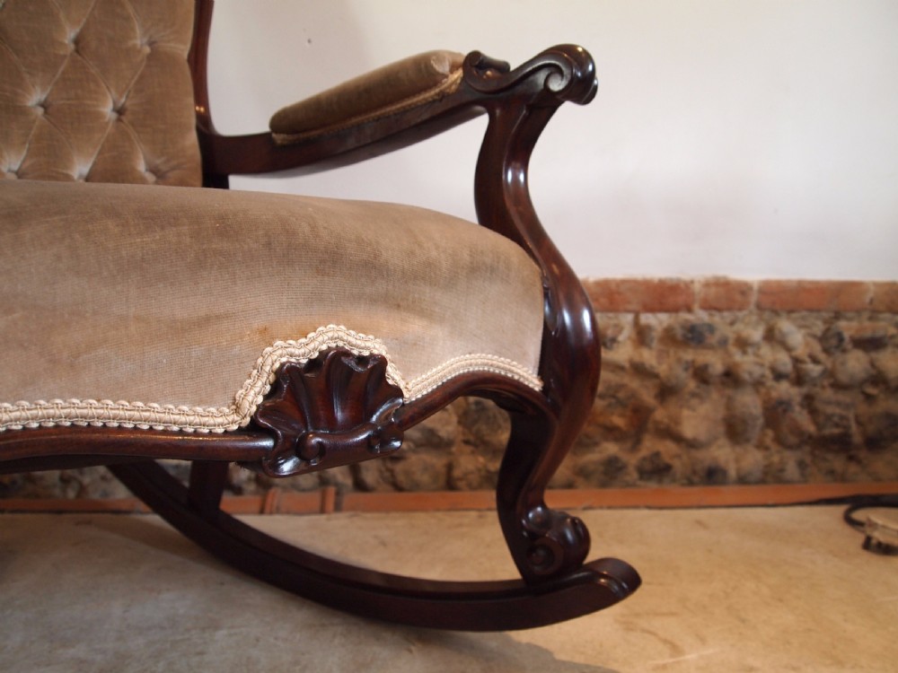 Chair rocking chair William IV Rosewood c1835 View II