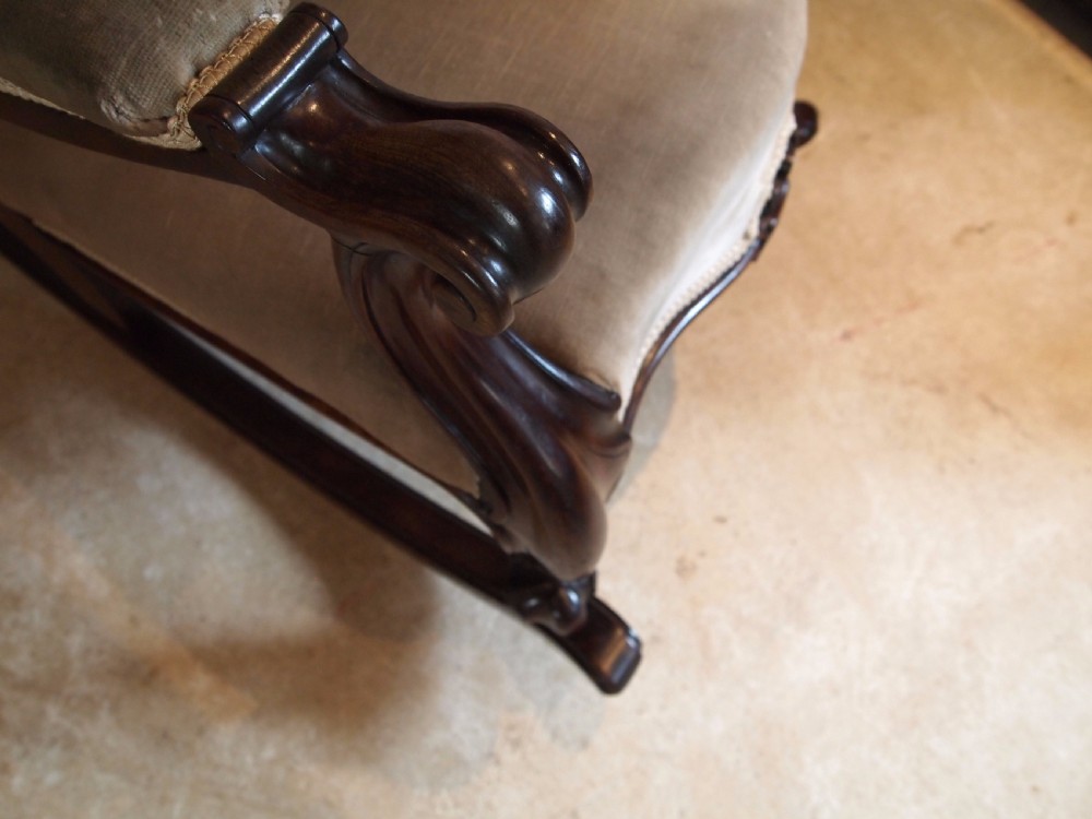 Chair rocking chair William IV Rosewood c1835 View IV