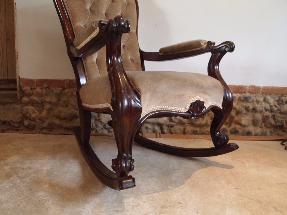 Chair rocking chair William IV Rosewood c1835 View V