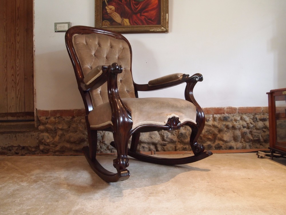 Chair rocking chair William IV Rosewood c1835 View VI