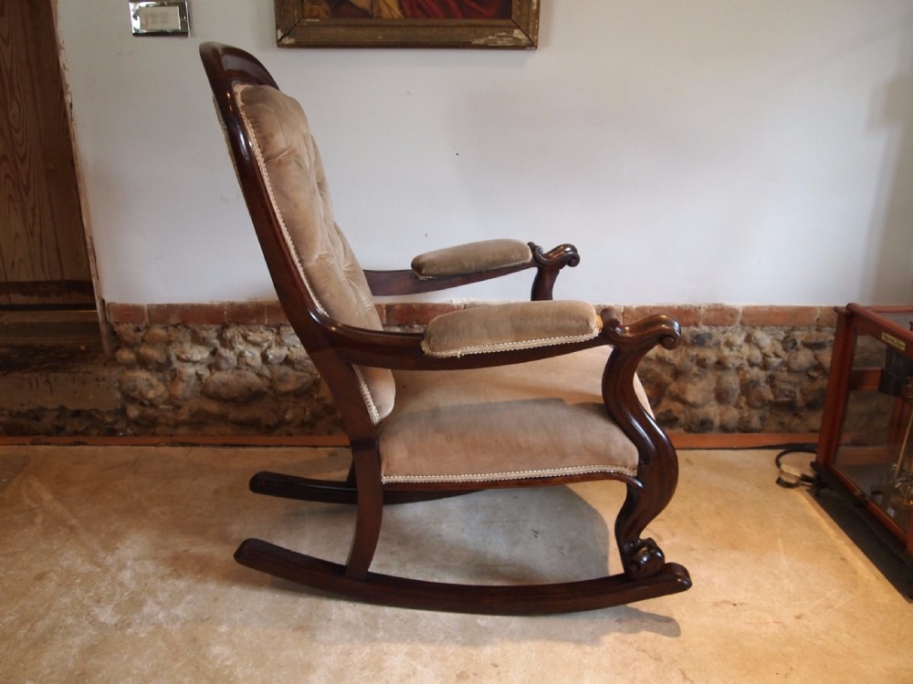 Chair rocking chair William IV Rosewood c1835 View VII