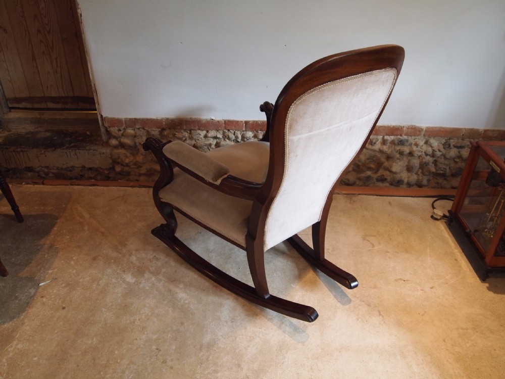 Chair rocking chair William IV Rosewood c1835 View VIII