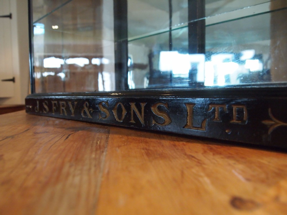 Cabinet shop display haberdashery Victorian J S Fry and sons c1890 View V