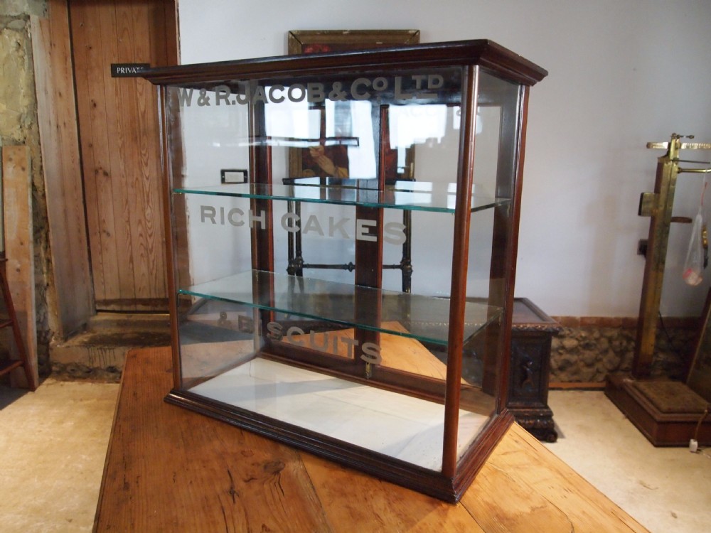 Cabinet shop display haberdashery Rare W R Jacob c1910