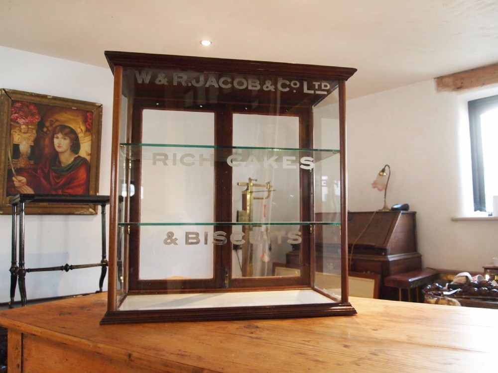 Cabinet shop display haberdashery Rare W R Jacob c1910 View II