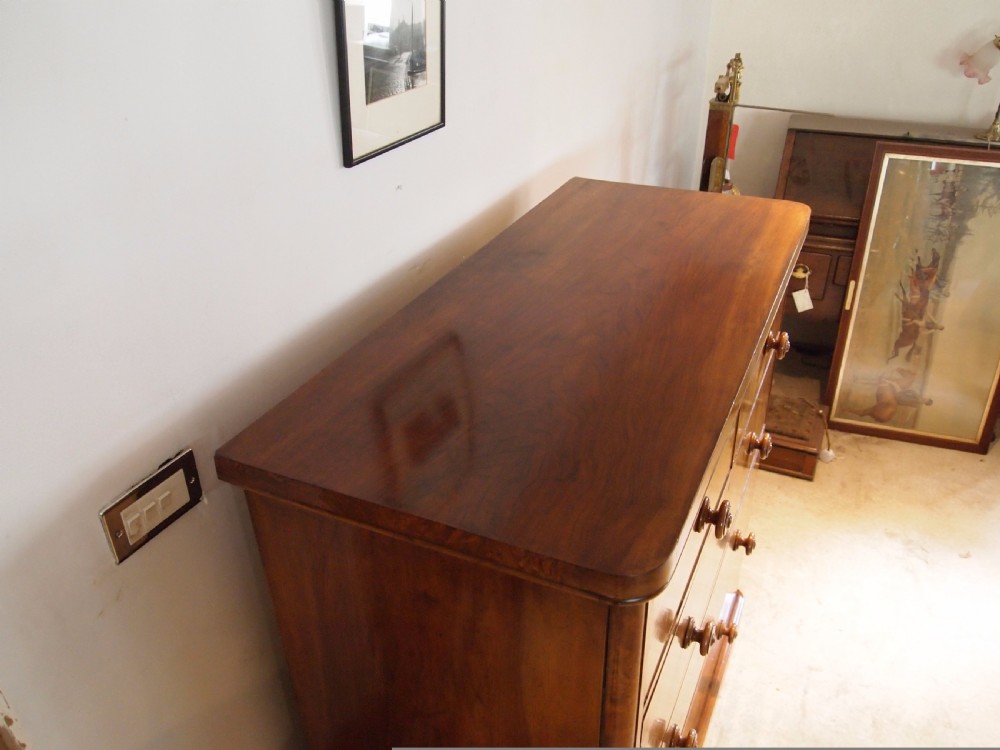 Chest of drawers Fine Victorian Burr Walnut c1850 View X