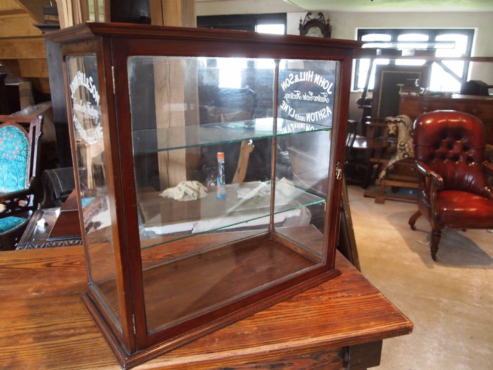 Cabinet display shop haberdashery rare John Hill and Son c1900 View VII