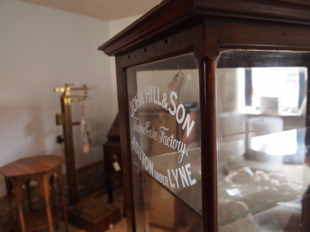 Cabinet display shop haberdashery rare John Hill and Son c1900 View X