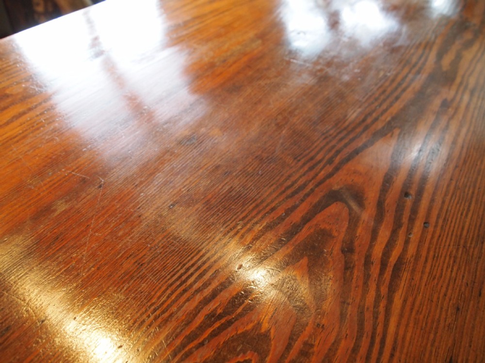 Table Arts and Crafts refectory dining Pitch Pine c1900 View VII