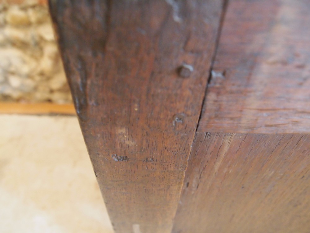 Coffer chest Blanket box Oak James II c1680 View IX