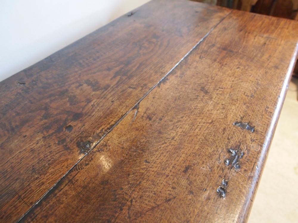 Coffer chest Blanket box Oak James II c1680 View XVI