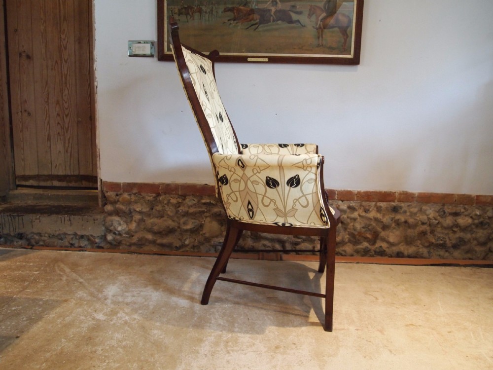 Chair Arts and Crafts Art Nouveau Mahogany chair c1900 View III