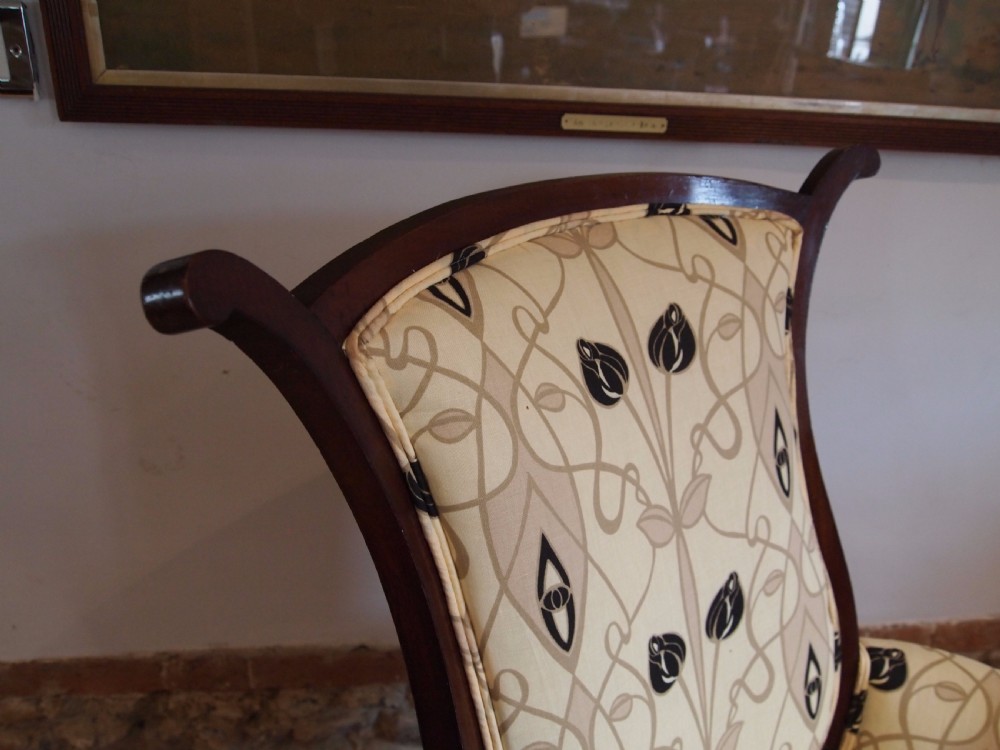 Chair Arts and Crafts Art Nouveau Mahogany chair c1900 View VII