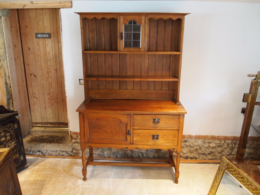 Dresser sideboard Arts and Crafts Oak c1900 View XI