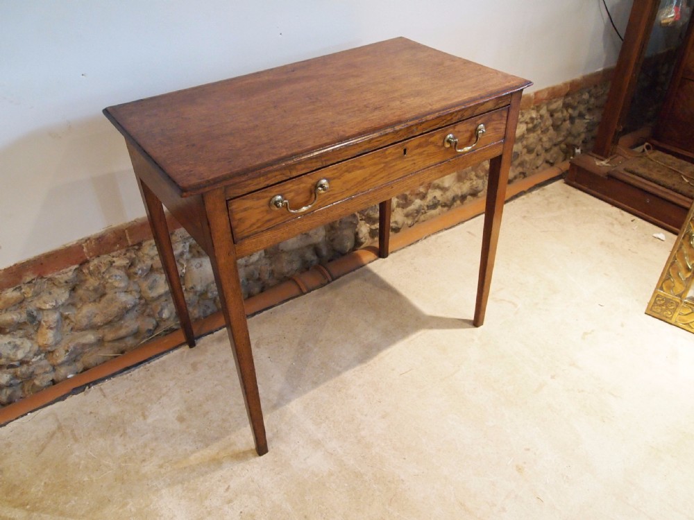 Table lamp side hall console George III Oak c1790 View IV