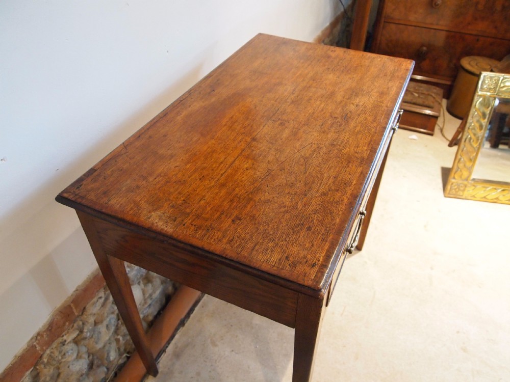 Table lamp side hall console George III Oak c1790 View V
