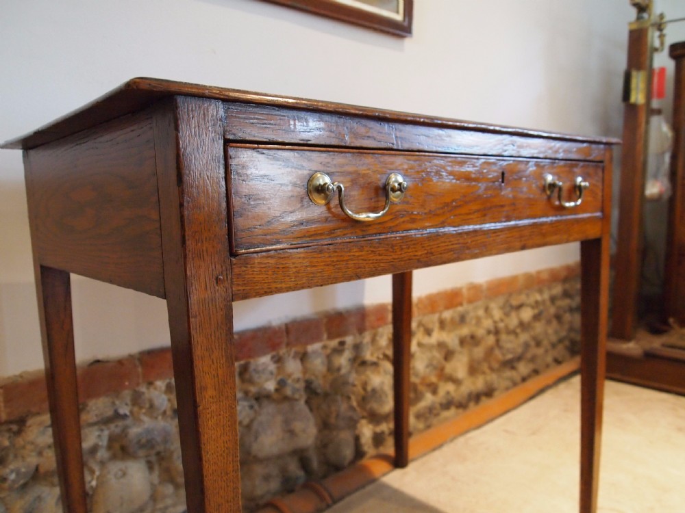 Table lamp side hall console George III Oak c1790 View VI