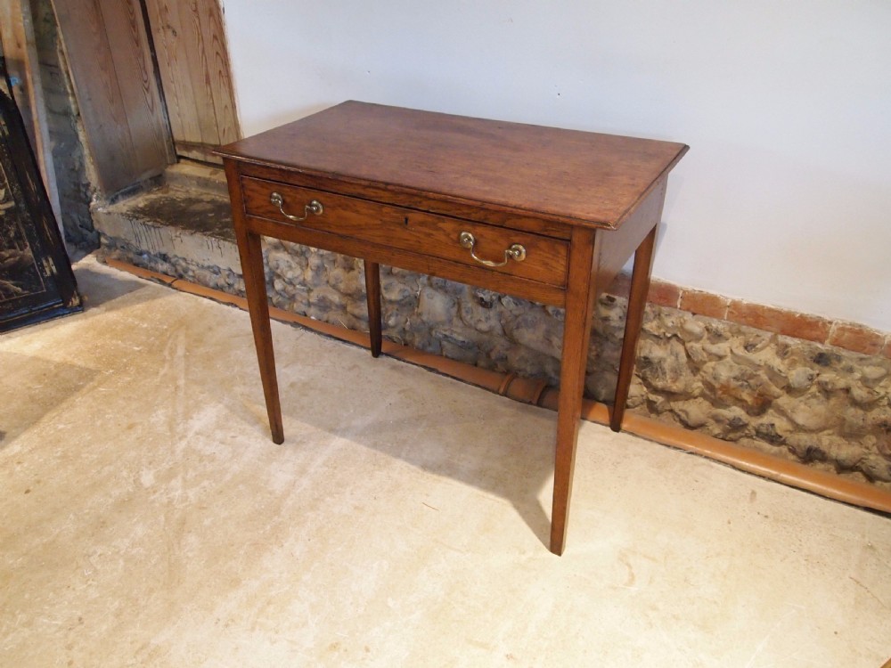 Table lamp side hall console George III Oak c1790 View VII
