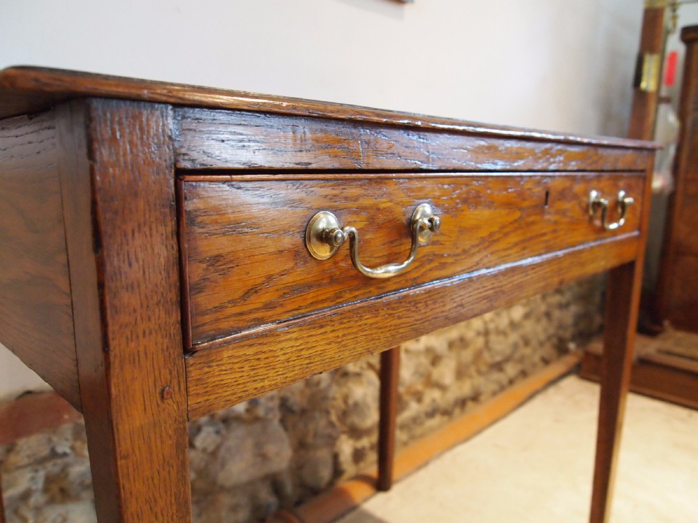 Table lamp side hall console George III Oak c1790 View X