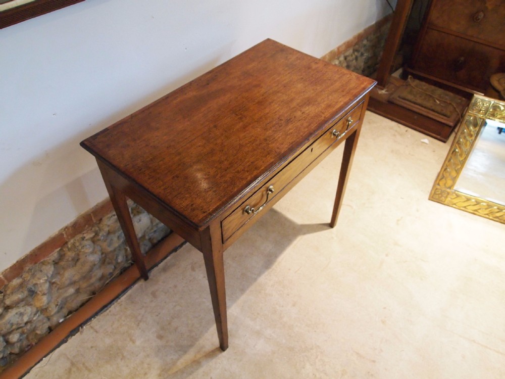 Table lamp side hall console George III Oak c1790 View XI