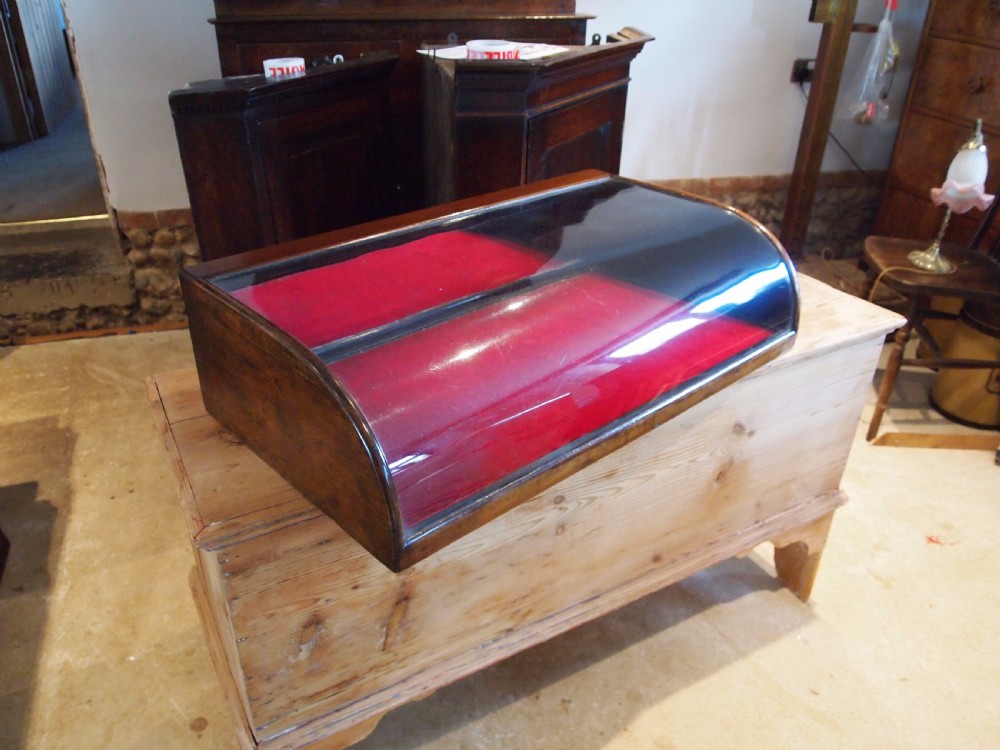 Cabinet shop display case Victorian Mahogany c1890 View III
