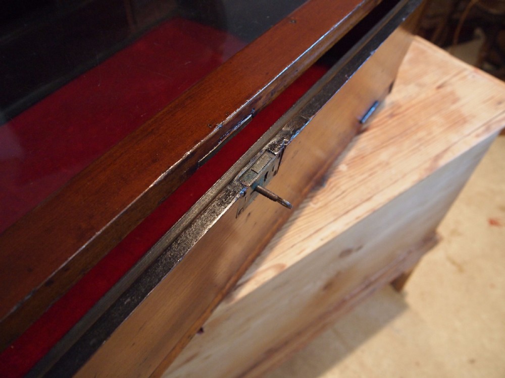 Cabinet shop display case Victorian Mahogany c1890 View VII