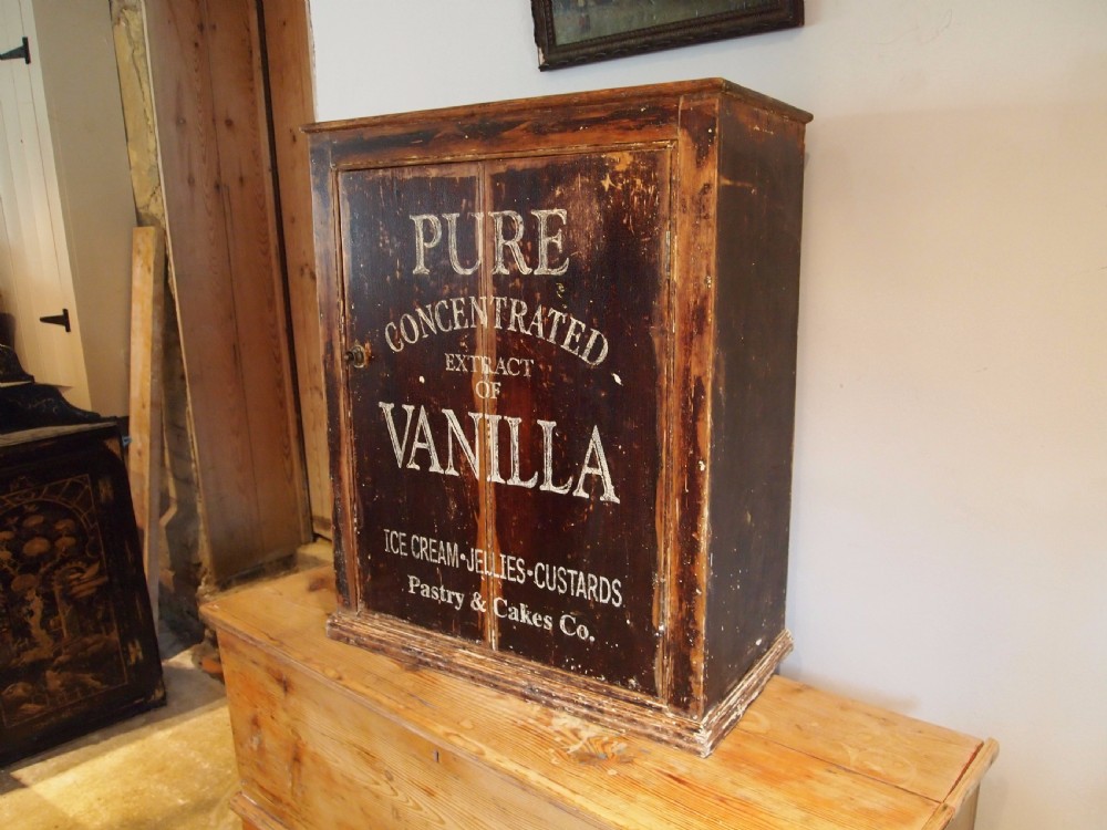 Cupboard Victorian Pine advertising display c1880 View VI