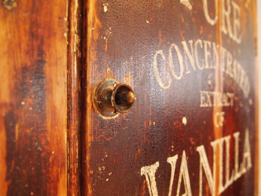 Cupboard Victorian Pine advertising display c1880 View VII