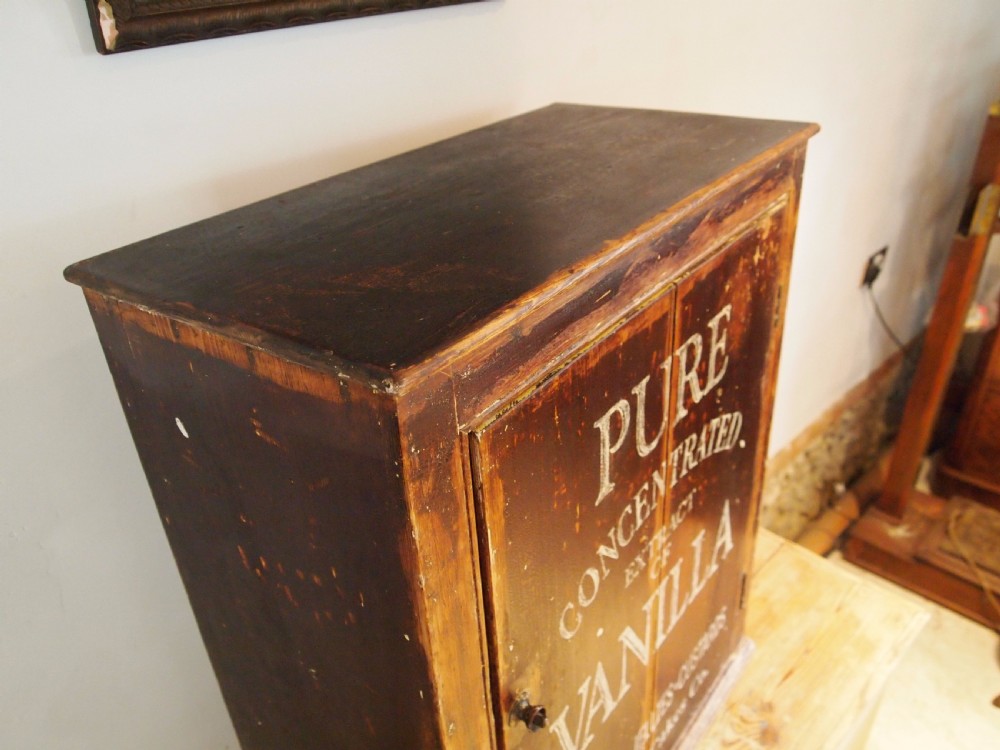 Cupboard Victorian Pine advertising display c1880 View VIII
