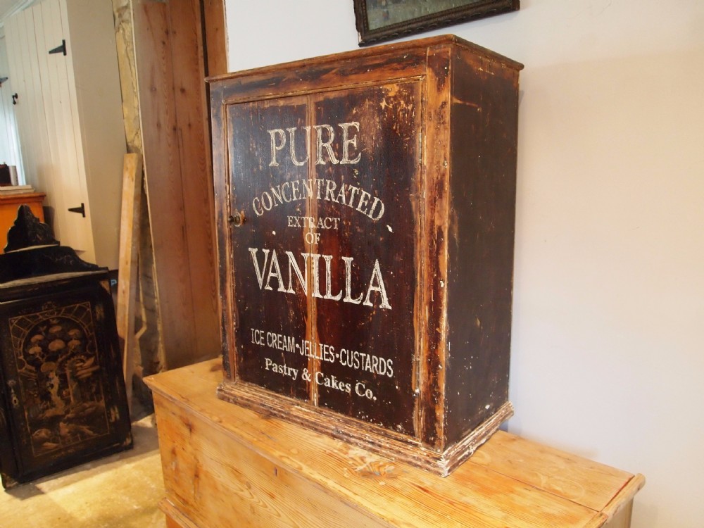 Cupboard Victorian Pine advertising display c1880 View IX