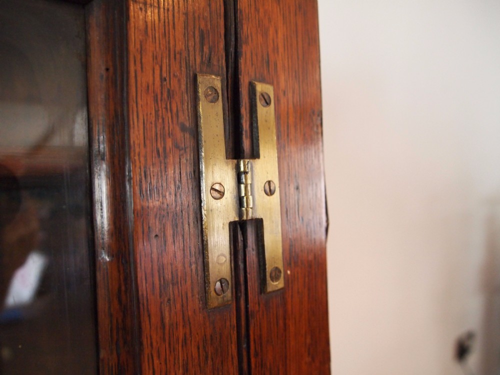 Cupboard cabinet George III Oak corner hanging c1790 View III