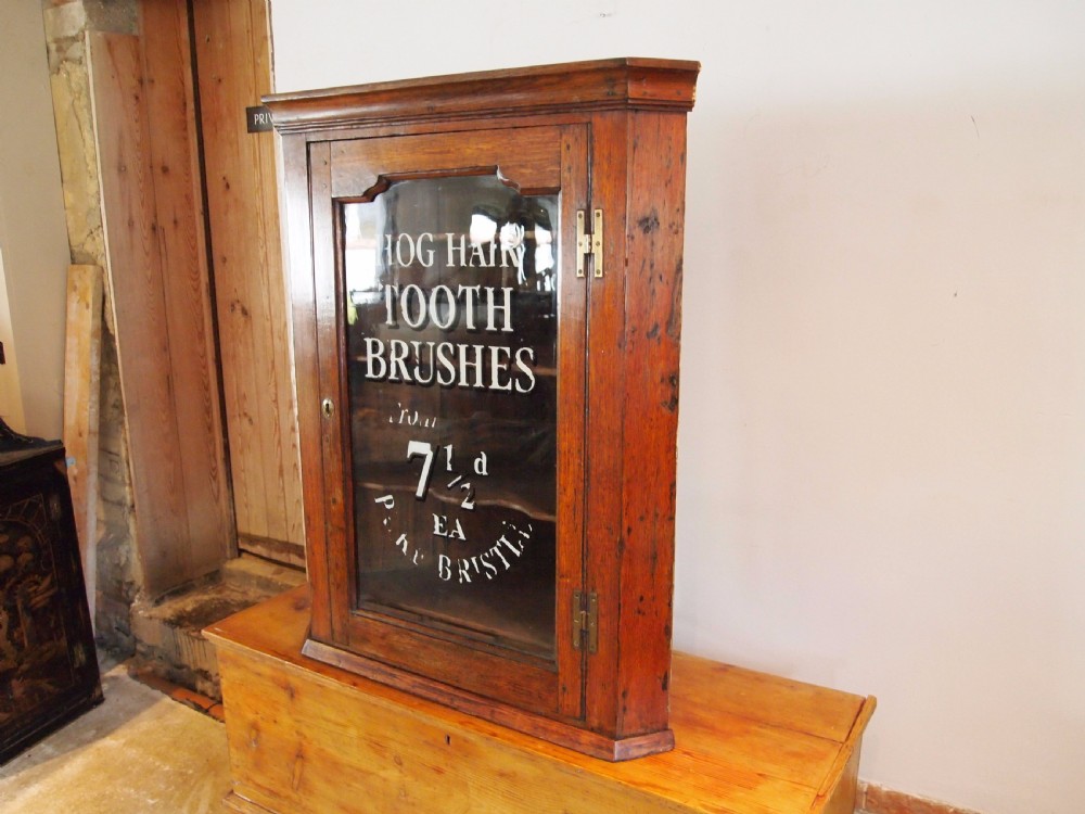 Cupboard cabinet George III Oak corner hanging c1790 View VI