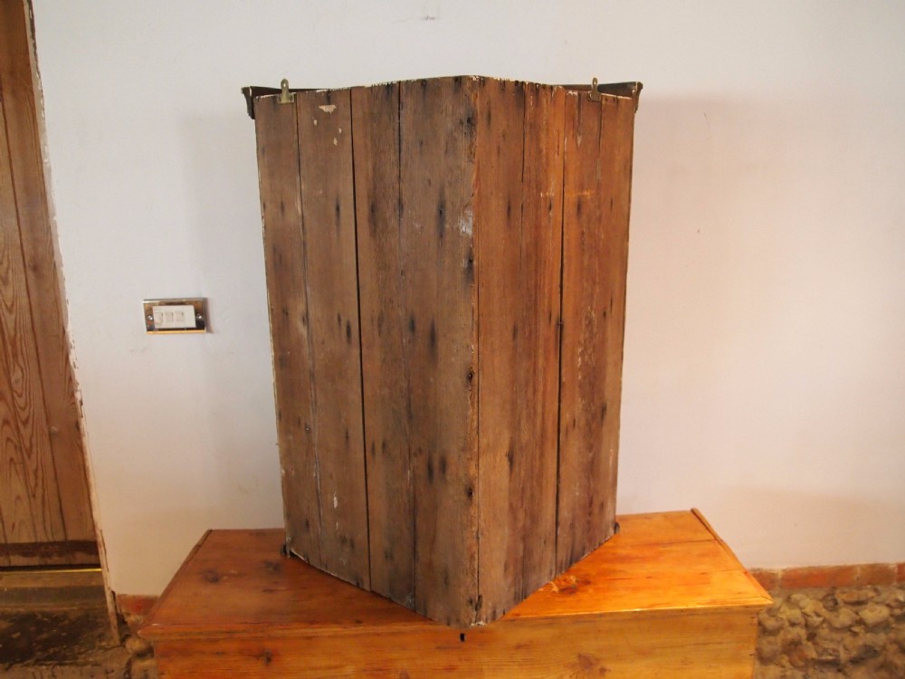 Cupboard cabinet George III Oak corner hanging c1790 View VIII