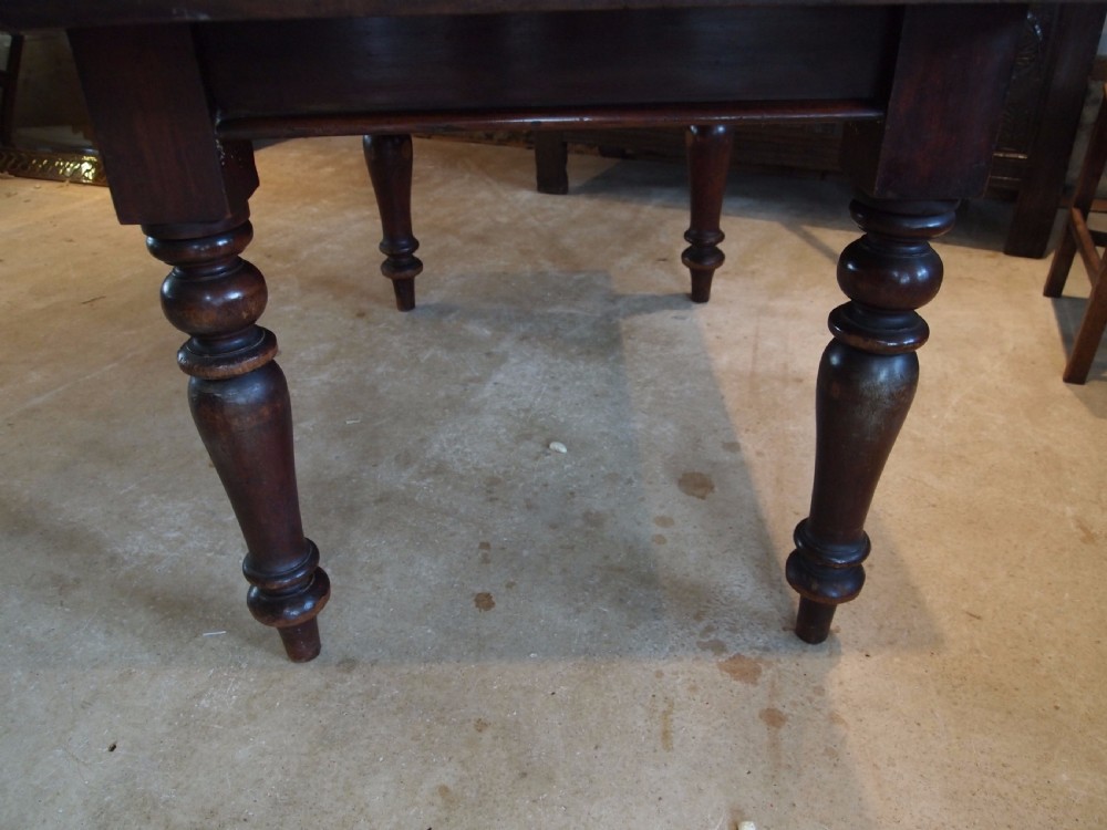 Table dining kitchen Victorian Walnut c1890 View VI