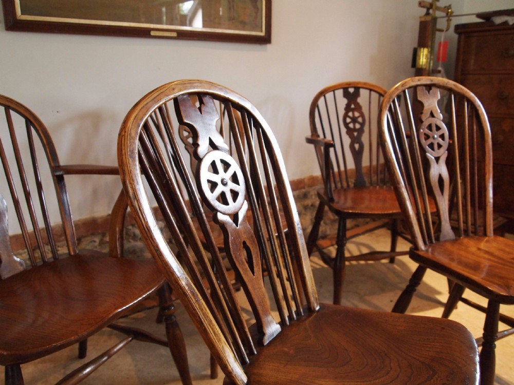 Chairs Windsor Ash and Elm set of six kitchen dining chairs c1820 View VIII