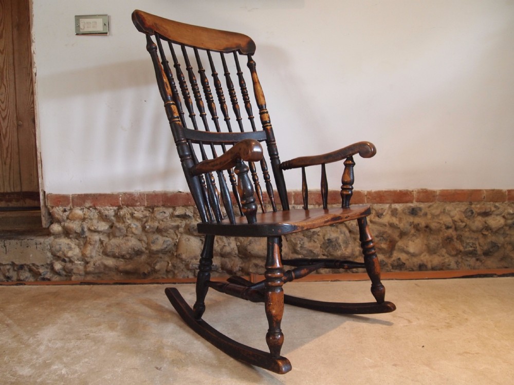 Chair rocking chair Victorian Windsor John Shadford Caistor rocker c1860