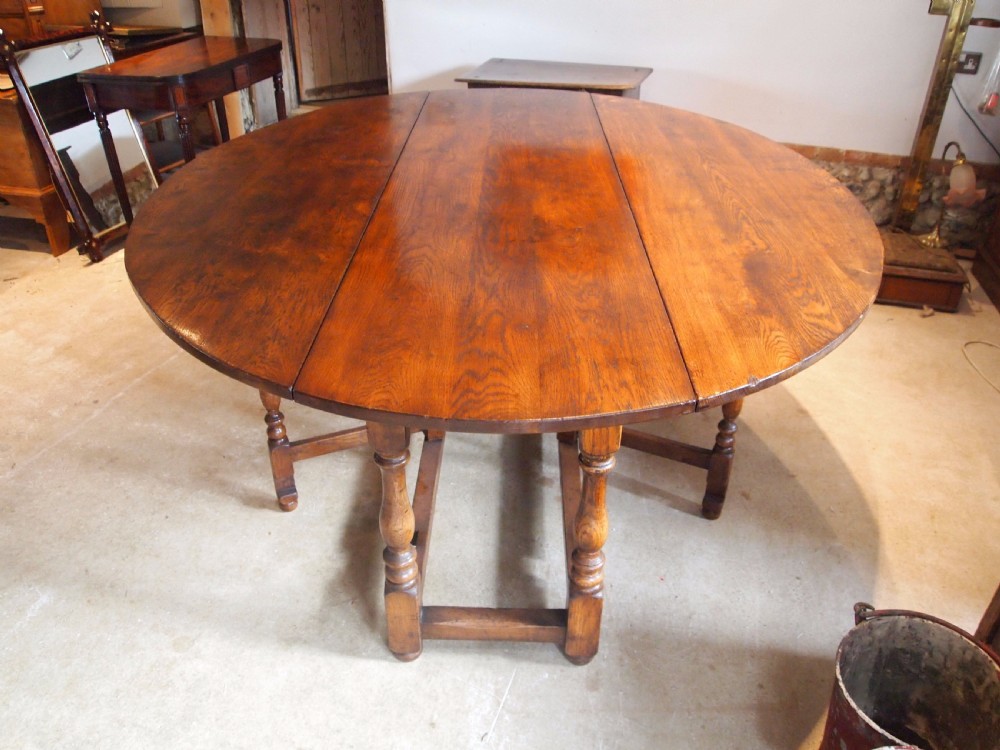 Table English Oak wake dining kitchen table c1920 View II