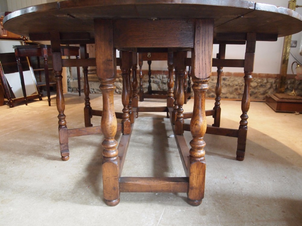 Table English Oak wake dining kitchen table c1920 View III