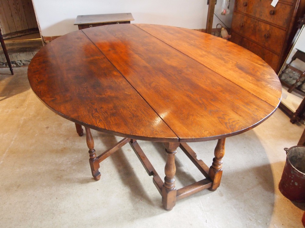 Table English Oak wake dining kitchen table c1920 View VII