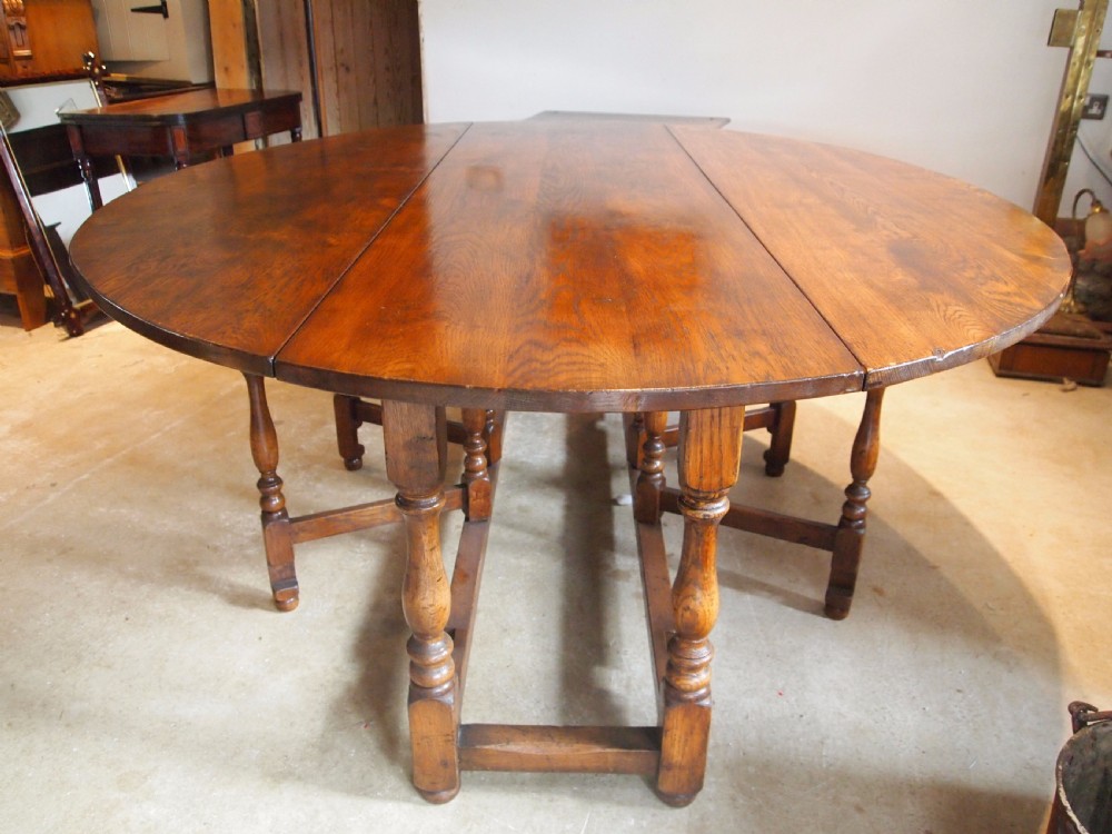 Table English Oak wake dining kitchen table c1920 View IX
