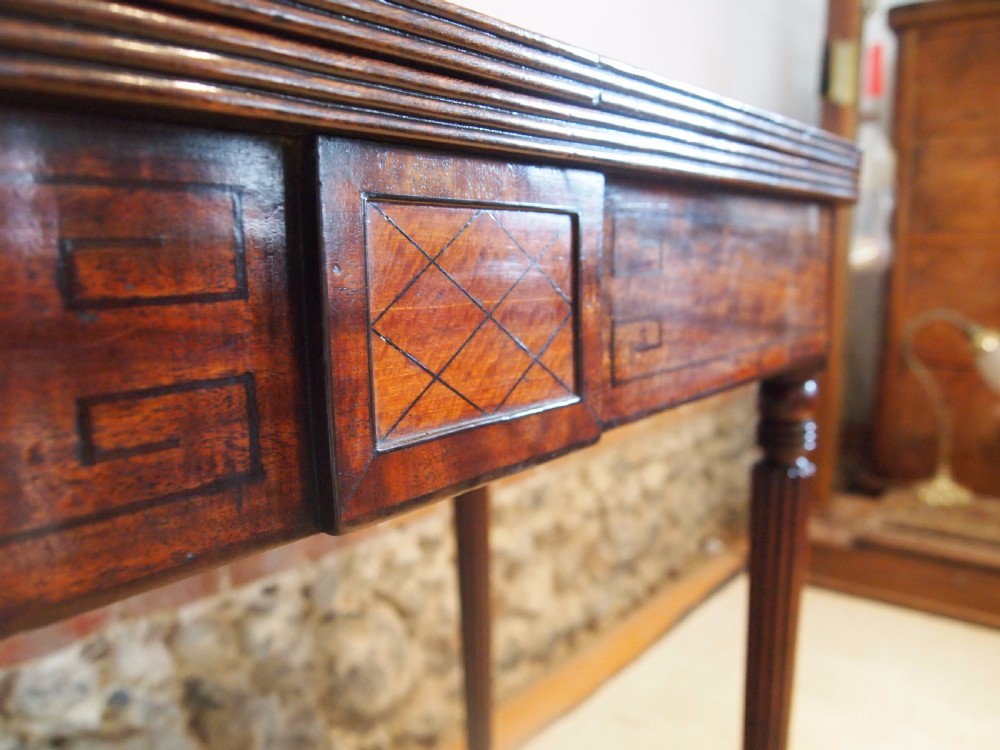 Table lamp side hall console tea card George IV Mahogany c1820 View V
