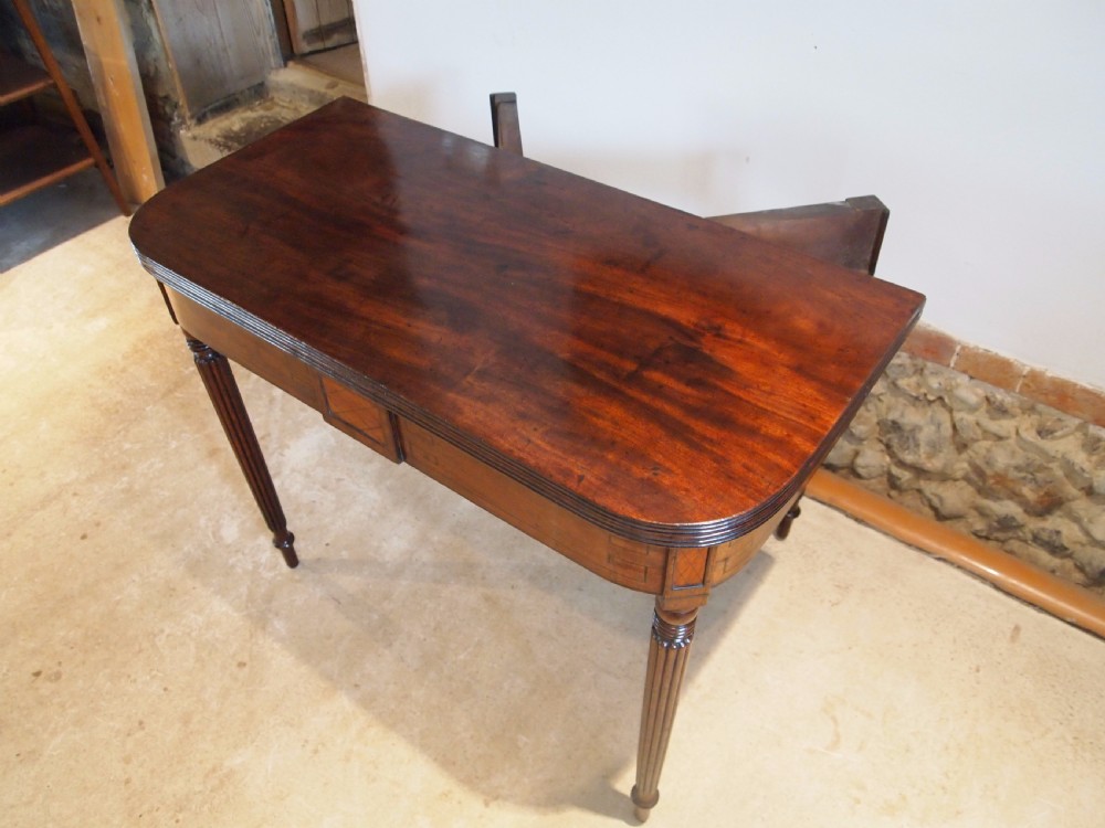 Table lamp side hall console tea card George IV Mahogany c1820 View VI
