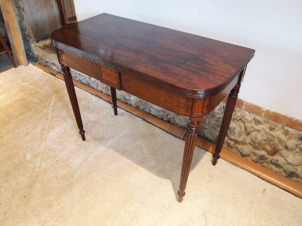 Table lamp side hall console tea card George IV Mahogany c1820 View IX